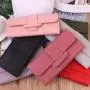 ZR096 2023 New Women's Long Wallet Three-fold Handbag Large Capacity PU Simple Fashion Wallet Wholesale Customization