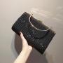 ZR063 New Shiny Pleated Large-capacity Handbag Princess Bag Oblique Cross Dinner Dress Bag KTV Handbag