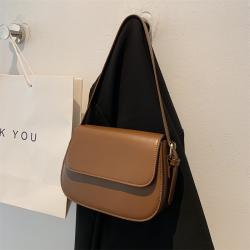 Pure Color 2022 New Style Autumn Winter Fashion Messenger Bag Street Fashion Magnetic Button Bag Texture Retro High Quality Bags