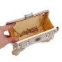 New Fashion Woman Evening Handbag Soft Handle Diamond Smash Tassel Dinner Bag Mental Synthetic Leather Elegent Dress Pillow Bag