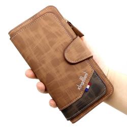 KBW283 2023 New Zipper Clutch Bag Fashion Men's Multi-card Large Capacity Cell Phone Bag Men's Wallet Long