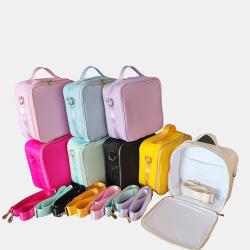 Wholesale Portable Custom Logo Large Picnic Bag Food Lunch Tote Bag Candy Color Cooler Bags For School Kids