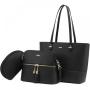 LOVEVOOK 3pc/set designer ladies handbags and purses shopping shoulder bag crossbody bag office travel luxury women tote bags