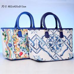 beach bag for girls fashion ladies handbag print female bag large high-capacity tote bag for women Guangzhou quality  factory