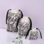Wholesale Hot Stamping Small Cotton Twill Playing Cards Classic Tarot Cards Bag Drawstring Cotton Dust Gift Pouch