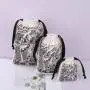 Wholesale Hot Stamping Small Cotton Twill Playing Cards Classic Tarot Cards Bag Drawstring Cotton Dust Gift Pouch