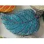 New Leaf Diamond Banquet Bag Metal Hard Box Rhinestone Handbag Crystal Clutch Bag Evening bags pochette femme