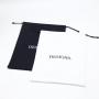 Custom Logo Printed Twill Cotton Drawstring Clothing Packaging Bag White Black Cotton Twill Gift Dust Bag