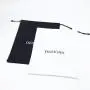 Custom Logo Printed Twill Cotton Drawstring Clothing Packaging Bag White Black Cotton Twill Gift Dust Bag
