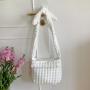 New design shoulder Messenger bag new design cloud bag wrinkle plaid large capacity bowknot nylon bag