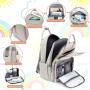 LOVEVOOK Flap Multipurpose Diaper Bag for Baby Waterproof Travel Baby Bag for Mom with Changing Pad Diaper Bag Mommy Backpack