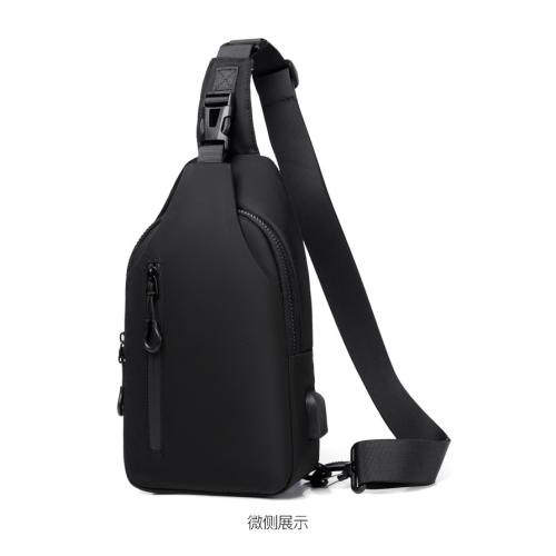New Men's Chest Bag Korean Version Fashion Single Shoulder Bag Cross-body Sports Backpack Outdoor Large Capacity Waterproof Bag