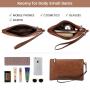 LOVEVOOK 2024 Hot Sale Vintage Leather Computer Bag Business Handbag Large Capacity Laptop Tote Work Bags Laptop Bag for Women