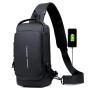 Password lock anti-theft men's chest bag casual sports small chest bags for men shoulder crossbody bag
