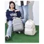 ZF195 New Schoolbag Female Junior High School Students Shoulder Bag Male Computer Backpack Oxford Breathable Waterproof