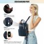 LOVEVOOK Small Nylon Backpacks Bags with USB Port Cute Fashion School Daypack Mini Backpack Purse for Women Girls Kids