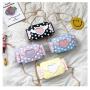 Sweet Girl Crossbody Bag Cute Pearl Handbag Ins Dot Love Candy Lady Single Shoulder Chain Bag Simple Trend Pu Lock Cute Girl Bag