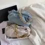 Thick Chain Handbag Pu Leather Fold Shoulder Bags Designer Dumpling Bag Women Crossbody Messenger Cloud Chain Bag