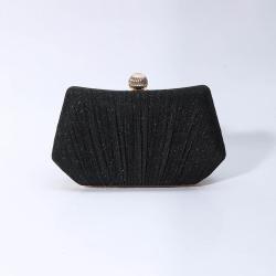 New Arrival Glitter Wrinkle Purse Banquet Bag Dress Straddle Single Shoulder Bag Elegant Clutch Evening Bags For Woman
