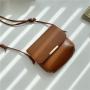 Korea Style New Fashion Trend Cross Bag Solid Color Simple Single Shoulder Bag Pu Retro Flip Small Square Little Black Bag