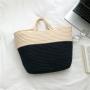 Wholesale Summer Design Women Handbags Weaving Large Bucket Bag Fashion Simple Hand Bags Ladies Career Tote Bag