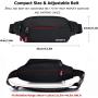 Waterproof Mens Fanny Pack Outdoor Running Walking Hiking Cycling Riding Waist Belt Bag With 4-zipper Pockets