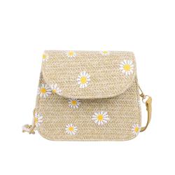 Wholesale Womens Bags Fashion Woven Sling Bag 2022 New China Summer Lace Straw Women Ladies Women Shoulder High Quality Cover PU