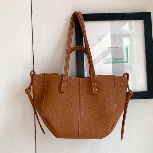 High Quality Fashion Trendy Pu Leather Handbag Shoulder Women'S Bucket Tote Bags Manufacturers
