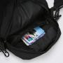Simple solid color casual single shoulder diagonal cross bag for men