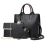 High quality wholesale custom logo 3 in 1 set crossbody bag popular PU leather ladies tote bags 2023 women shoulder handbag set