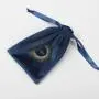 Custom Logo Navy Drawstring Necklace Jewellery Pouch Jewelry Watch Packaging Drawstring Velvet Bag