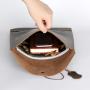 Custom men woman vegetable tanned leather multifunction office documents bags A4 paper file pouch envelope bag conference