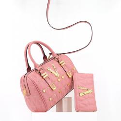 Top selling purse and handbag women quality designer fashion handbag set of two ladies bags with wallet China Guangzhou supplier
