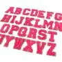 Factory Direct Sale Custom Designer Glitter Large Self Adhesive Bags Chenille Letter Patches