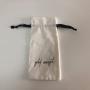 Custom Logo Printed Cotton Canvas Drawstring Gift Pouch Eco Cotton Bag