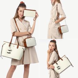 2021 new arrival  LOVEVOOK High Quality Vintage PU Leather Crossbody Tote Bag Luxury Ladies Hand Bags sets Women Handbags