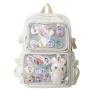 Wholesale Fashion Student Girls School Backpack Pins Display Clear PVC Window Custom Ita Backpack Bag