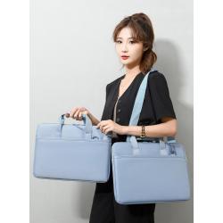 ZR825 Woman Business Laptop Bag Briefcase Oxford Cloth Handheld Document Bag Zipper Customized Logo Office Meeting Document Bag