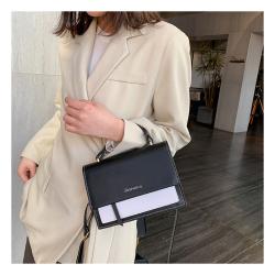 2022 Popular Women's Crossback Zipper Bag New Korean Fashion Single Shoulder Double Color Bag High-Grade Portable Ladies Handbag