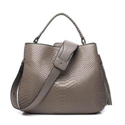Fashion High Quality Luxury Elegant Temperament Handbag For Women Custom Logo Embossed Snake Ladies Handbags