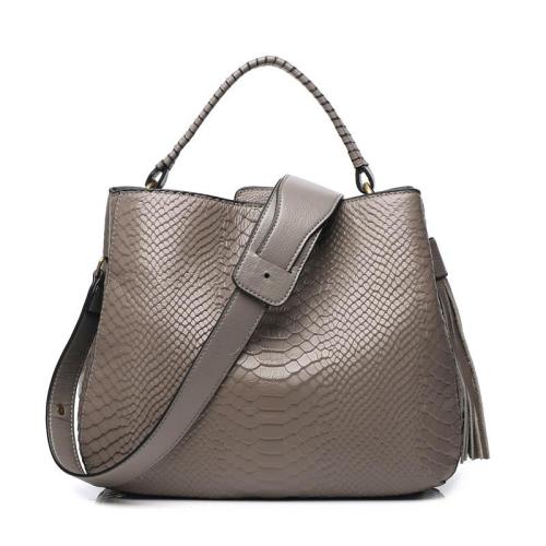 Fashion High Quality Luxury Elegant Temperament Handbag For Women Custom Logo Embossed Snake Ladies Handbags