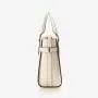 Wholesale China Supplier Large Capacity  Beige And White Leather Tote Bag Pu Leather Handbags For Women