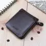XL025  Men Wallet Luxury Classic Short Zip Style Card Holder Wallet For Men French Style Anti Water Business Person Purse