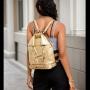 ladysky Top product fashion Unique collar ladies backpack for girls top selling quality PU women's handbag bag factory 26 cm