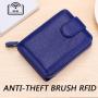 ZR238 2023 New Genuine  Cattle Leather Bag Driver's License Leather Case Multi-function Organ Bag Driver's License