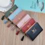 ZR354 New Women's Wallet Short Wallet Female Student Japanese Korean Fashion Mini Zipper Tassel Zero Wallet