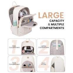 LOVEVOOK Durable Anti Theft Business Travel Computer Bag Fits 15.6 17 in Notebook Custom College School Laptop Backpack with USB