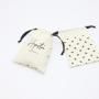 High Quality Beige Cotton Linen Packaging Bag For Baby Care Drawstring Cotton Muslin Gift Storage Bag