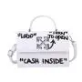 Fashion Female Women DIY Manual Square Handbags China Wholesale PU Womens Bags 2021 Printing words Long Strap Flap Handbag