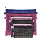 Gelory Mesh Zipper Cosmetic Pouch Clear Small Organizer Folder Bag Travel Makeup Brush Storage Bags